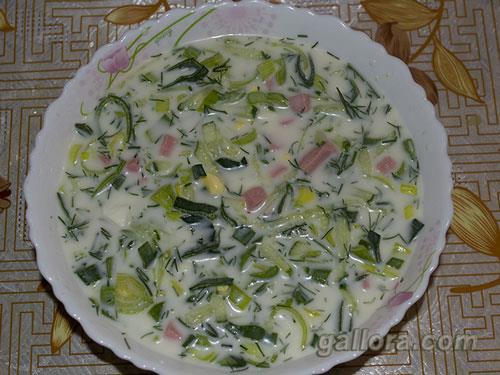окрошка готова